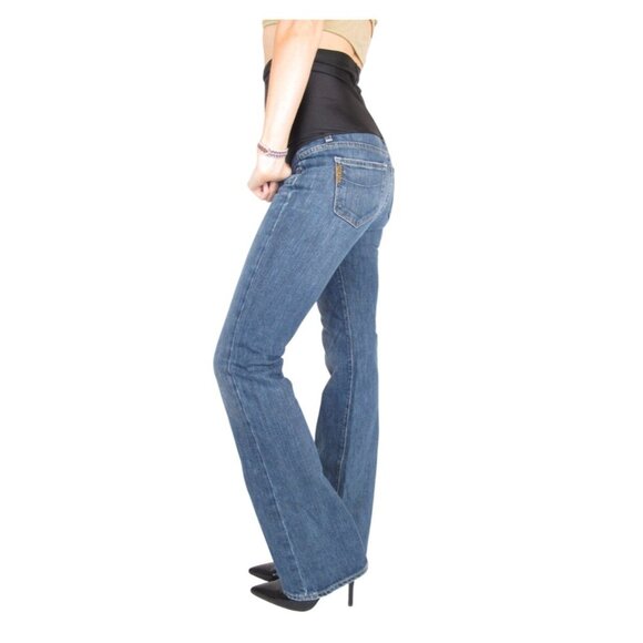 Paige Premium Denim Hollywood Hills Low Rise Bootcut Denim Jeans Sz 31 - Picture 1 of 8